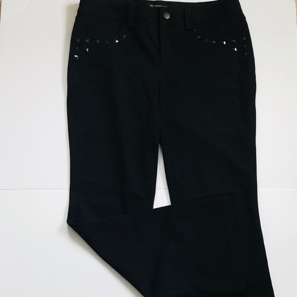INC International Concepts Black Trousers Pants 8 - Picture 1 of 5